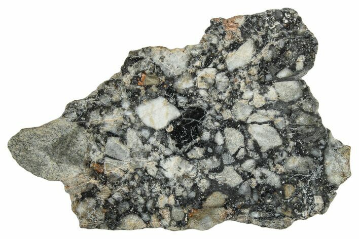 Polished Lunar Meteorite ( g) Slice - Ajdabiya #301107